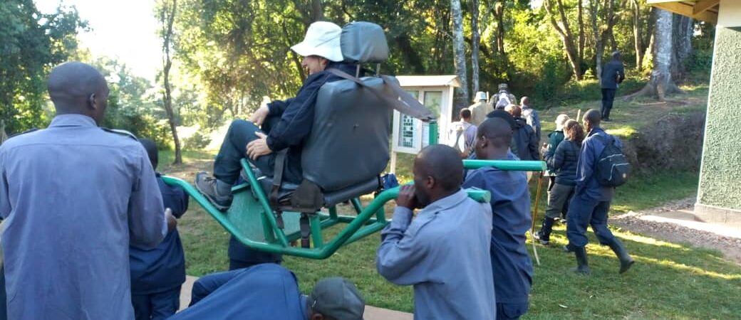 Gorilla trekking for the disabled